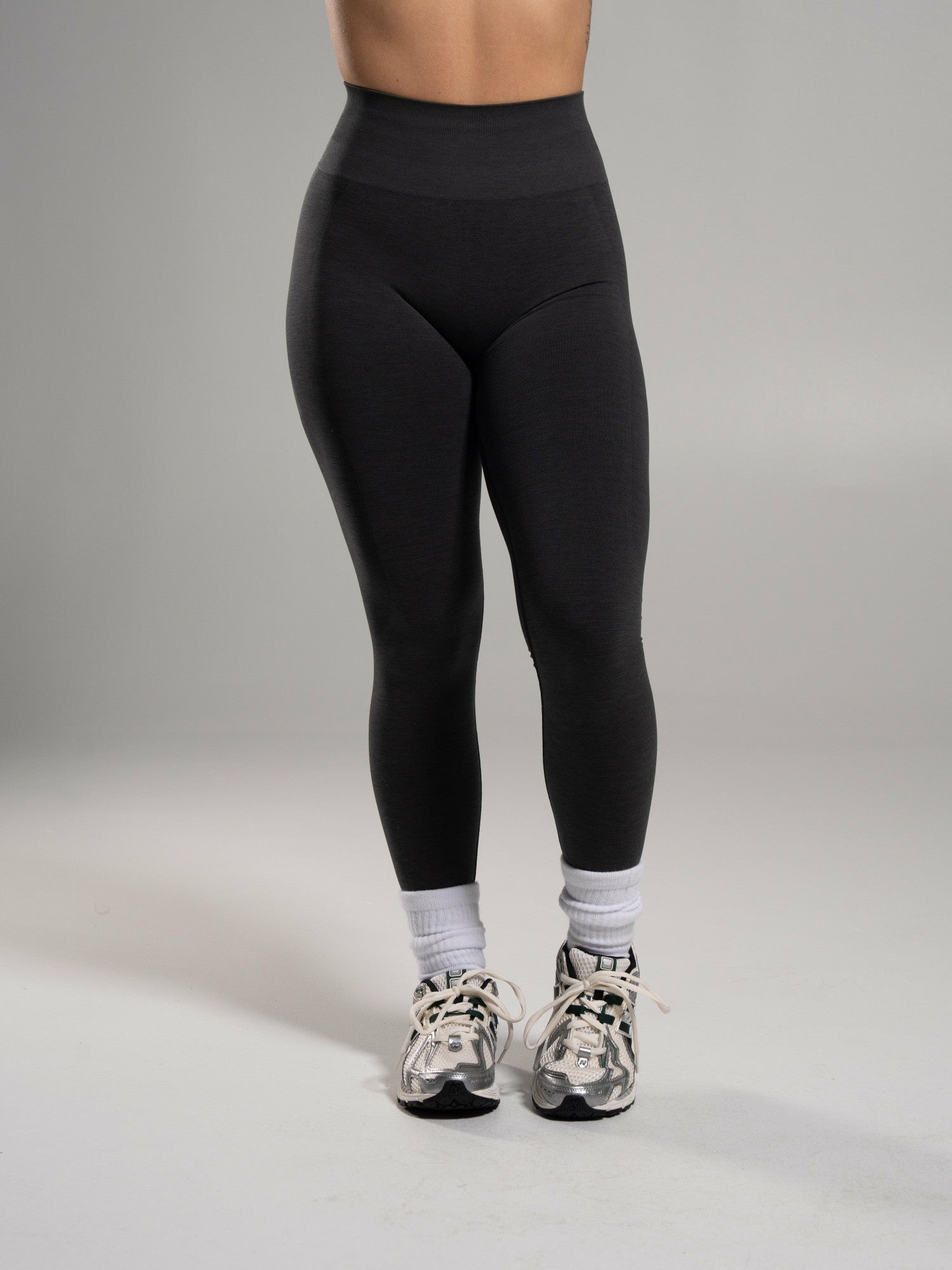 Pump High Rise Legging - Dark Heather Grey | Alphalete