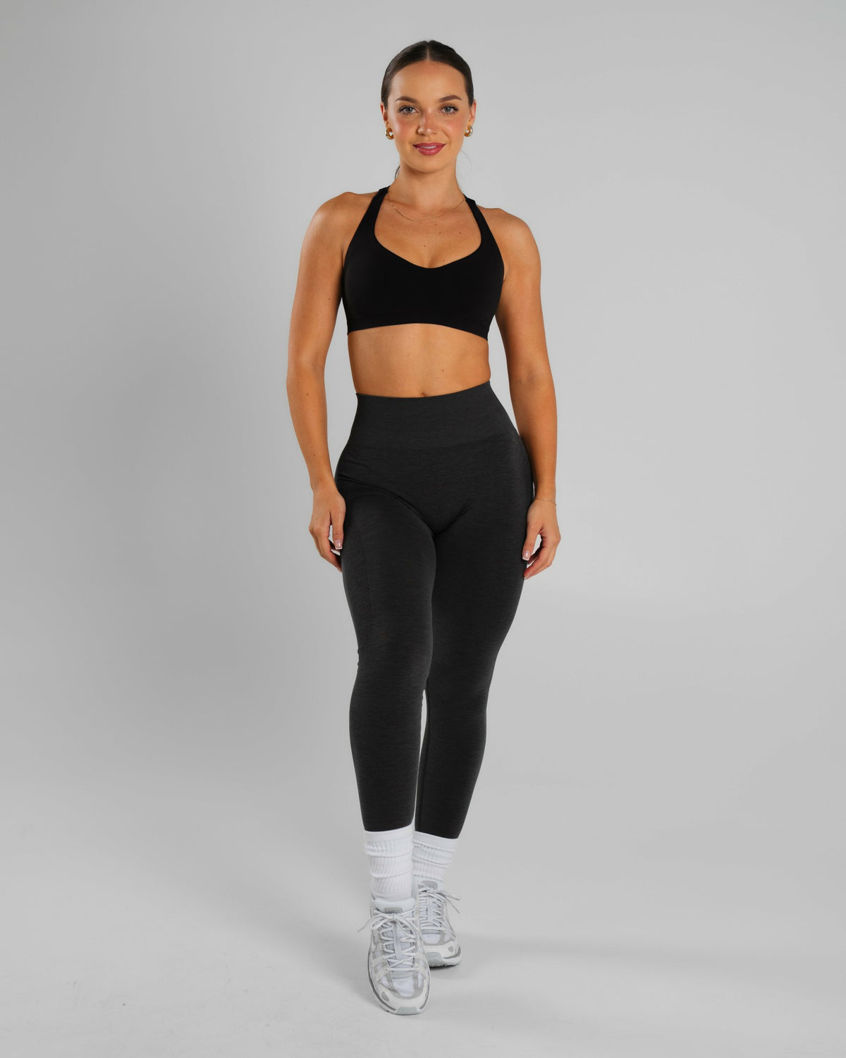 Amplify Ultra-High Rise Legging - Dark Heather Grey | Alphalete