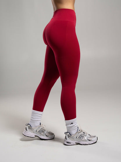 Pump Mid Rise Legging - Scarlet | Alphalete