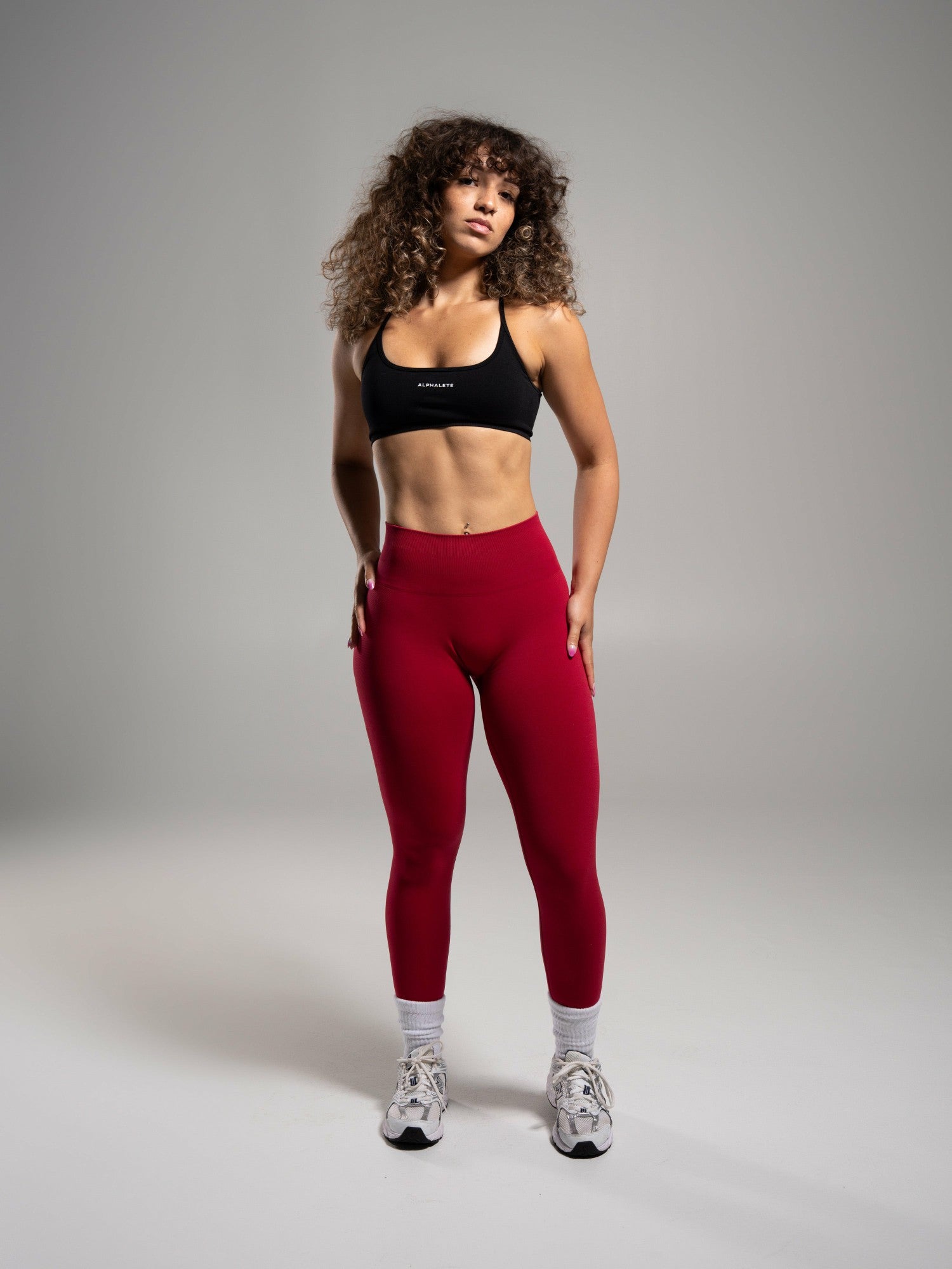 Pump Mid Rise Legging - Scarlet | Alphalete
