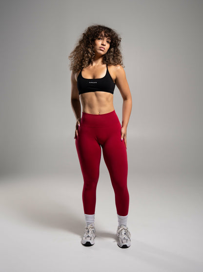 Pump Mid Rise Legging - Scarlet | Alphalete