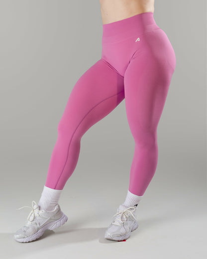 Pump Mid Rise Legging - Orchid w/ Logo | Alphalete