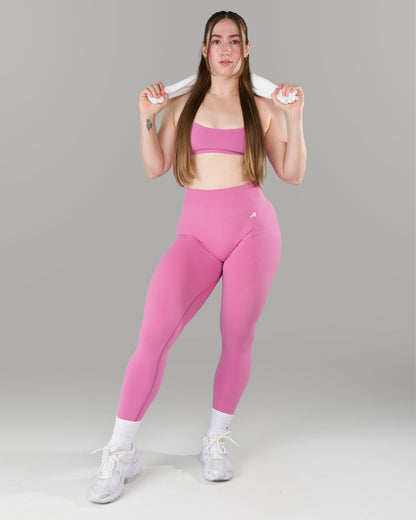 Pump Mid Rise Legging - Orchid w/ Logo | Alphalete